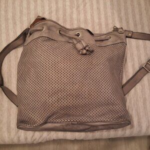 Leather backpack